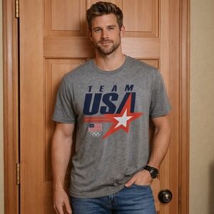 Team USA Gray Men's Short Sleeve Tee Olympics